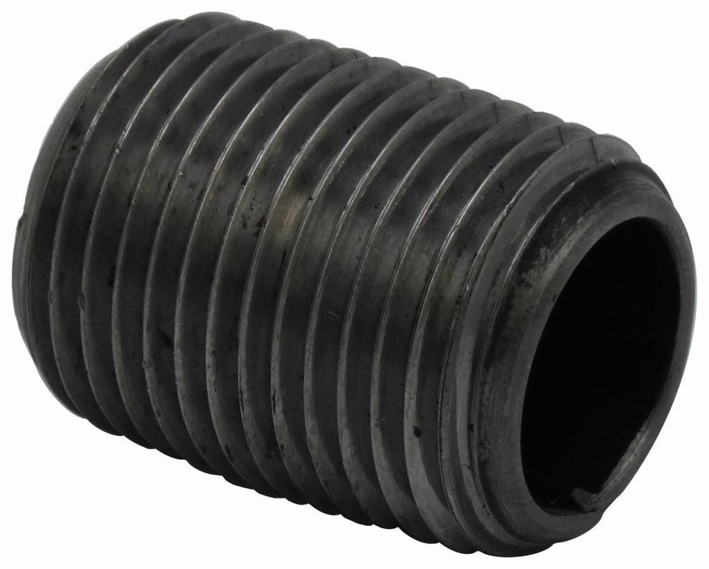 2 X CLOSE STD BLACK STEEL NIPPLE