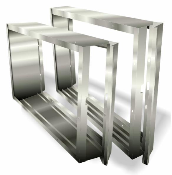 16" x 25" x 7" Filter Rack 5" Track with Door