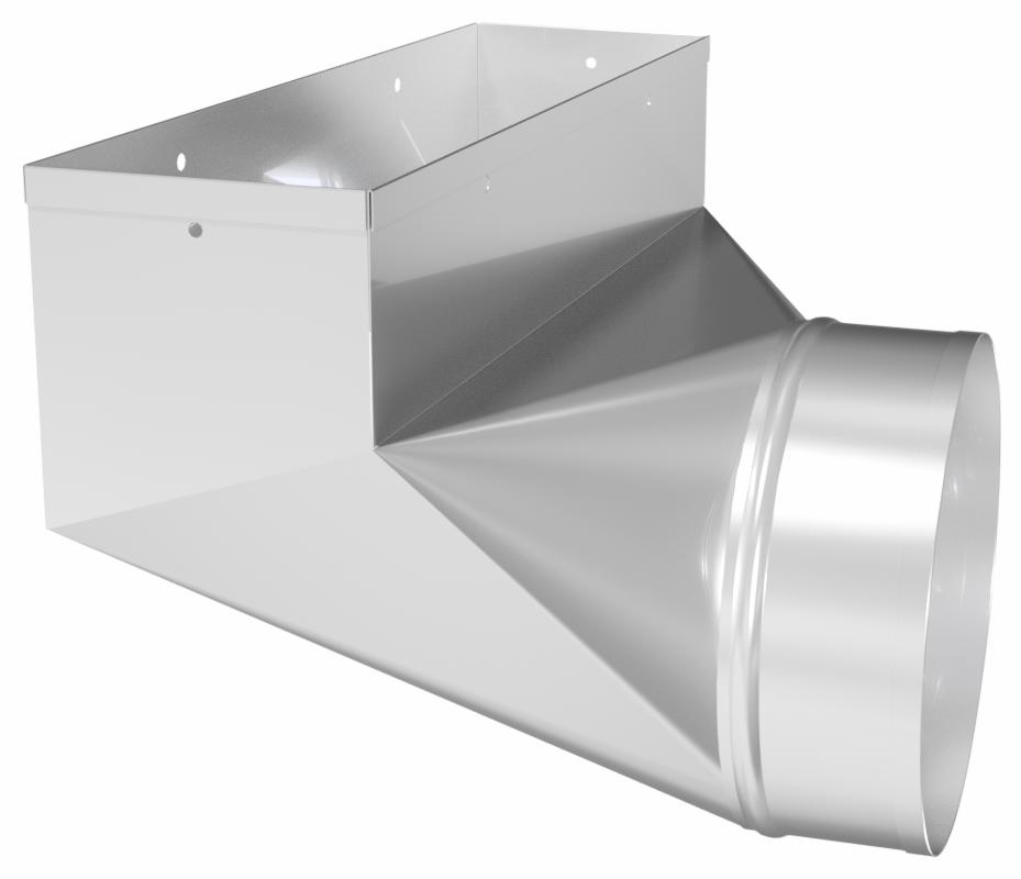 7" x 3" x 10" Right Angle Boot with Safety Hem