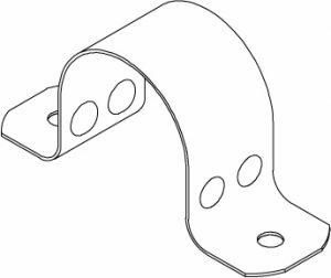 2 CPVC GALVANIZED PIPE STRAP #070