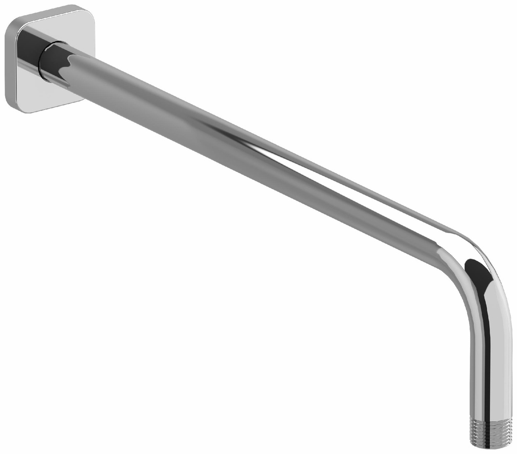 16" Wall Mount Shower Arm With Square Escutcheon