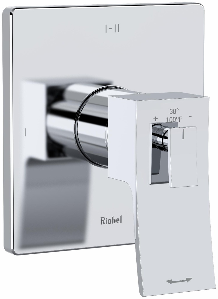 Zendo 3-Functions Thermostatic Valve Trim