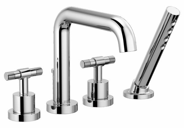 Litze Roman Tub Trim with Hand Shower (Less Handles)