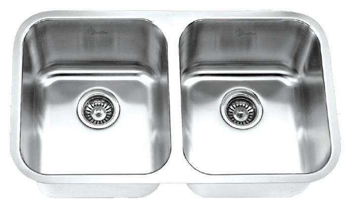 2 Bowl Undermount Sink 9" Deep
