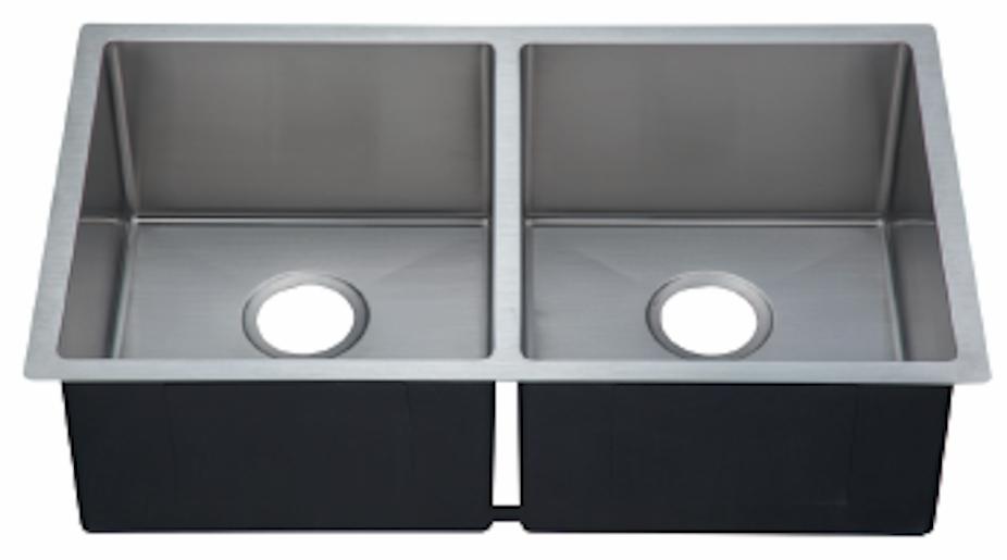 2 Bowl Undermount Stainless Steel Sink with Flush Divide