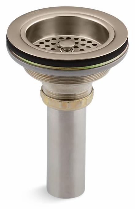 Duostrainer Sink Drain and Strainer with Tailpiece