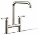 Purist 2-Hole Bridge Kitchen Faucet with 8-3/8" Spout
