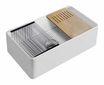 1 Bowl 33 x 20 Fireclay Apron Front Sink