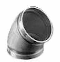 2-1/2" Grooved 316SS Stainless Steel 45 Elbow Long Radius No. 411