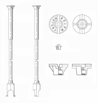 8.0'-10.' S.BOX LESS ROD