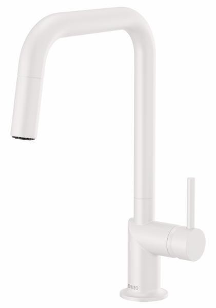 Odin Kitchen Faucet with Square Spout and Pulldown Spray (less Handle)