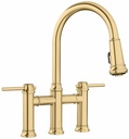 Empressa Bridge Faucet with Pulldown Spray