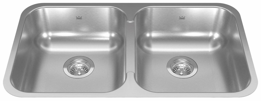 Reginox 30-7/8" 2 Bowl Undermount Sink