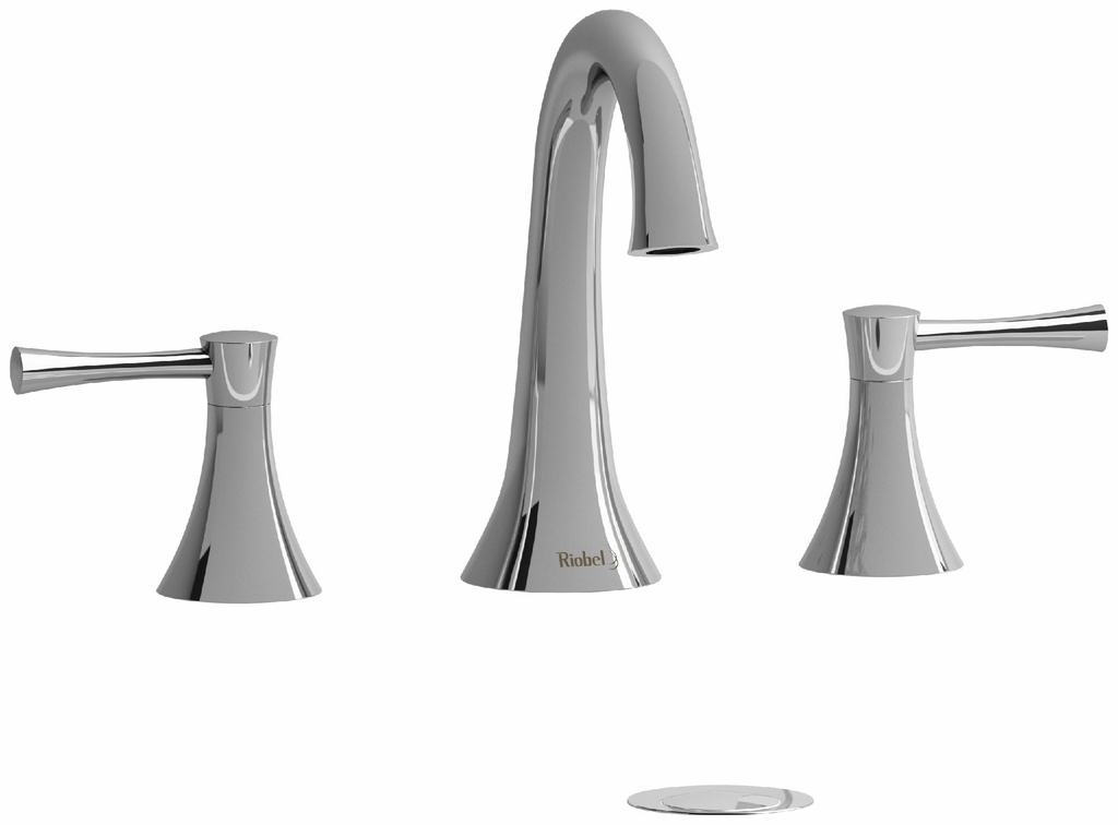 Edge Widespread Bathroom Faucet with Lever Handles 1.2 GPM