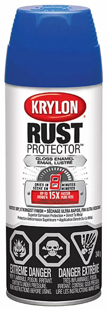 KRYLON RUST PRTCTR BLUE PAINT 12OZ
