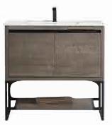 Selby 36" x 18" 2-Door Vanity with Metal Base (Cabinet Only)