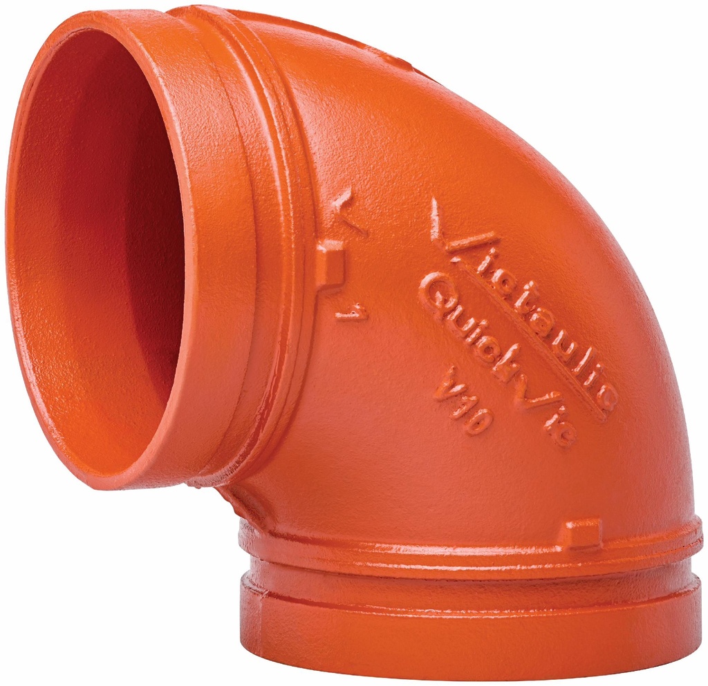 10" QuickVic Grooved 90 Elbow No. V10