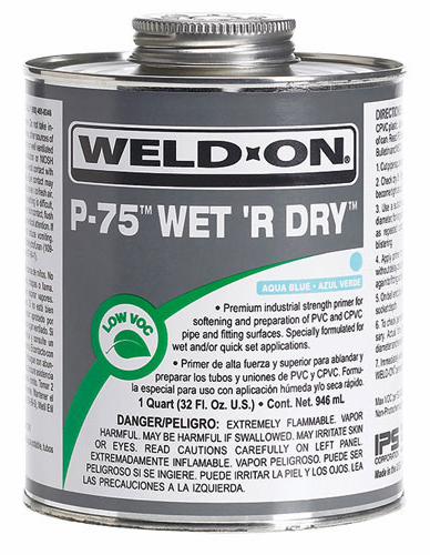 236ml P-75 Wet 'R Dry Primer Aqua Blue