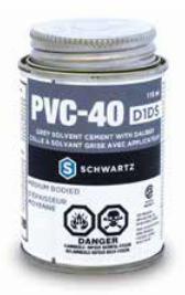 236ml D1DS PVC-40 CSA PVC Cement Grey