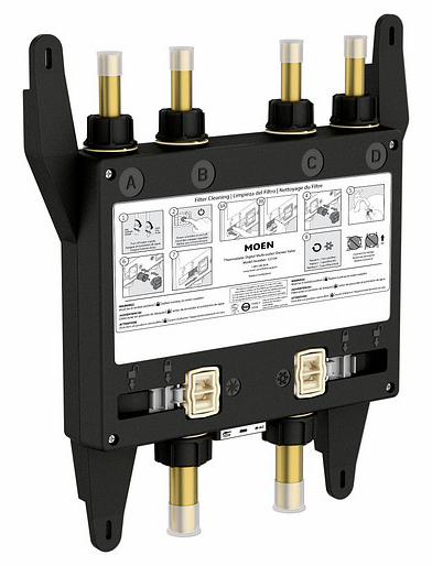 U by Moen Shower 4-Outlet Thermostatic Digital Shower Valve