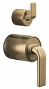Allaria Twist Lever Handle Kit for Pressure Balance Valve with Integrated Diverter Trim