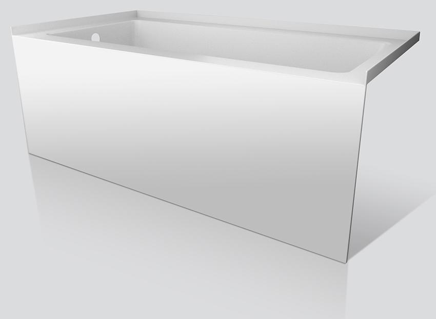 PSPACE6032SK 60x32x22 Skirted Bathtub with RH Drain