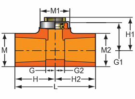 3/4X1/2 CPVC FlameGuard Sprinkler Head Tee SOCXBRGFPT