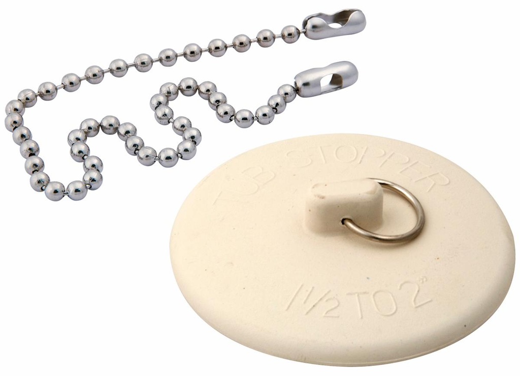 1-1/2" - 2" Bathtub Drain Stopper with Chain