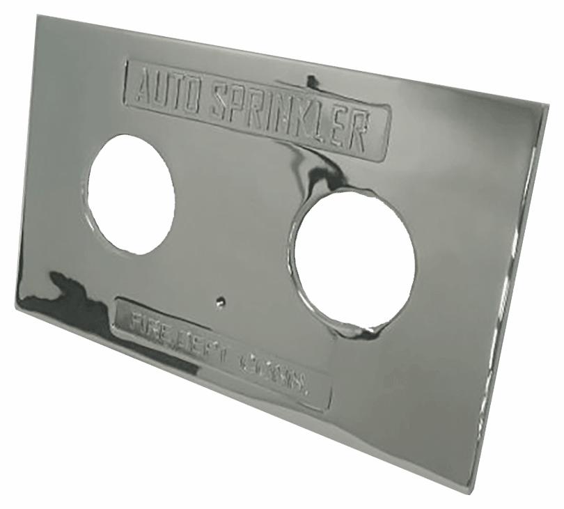PLATE 2 2-1/2 A/S-S/P CHROME RECT.