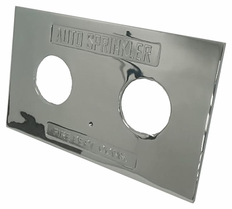 PLATE 2 2-1/2 A/S CHROME RECT.