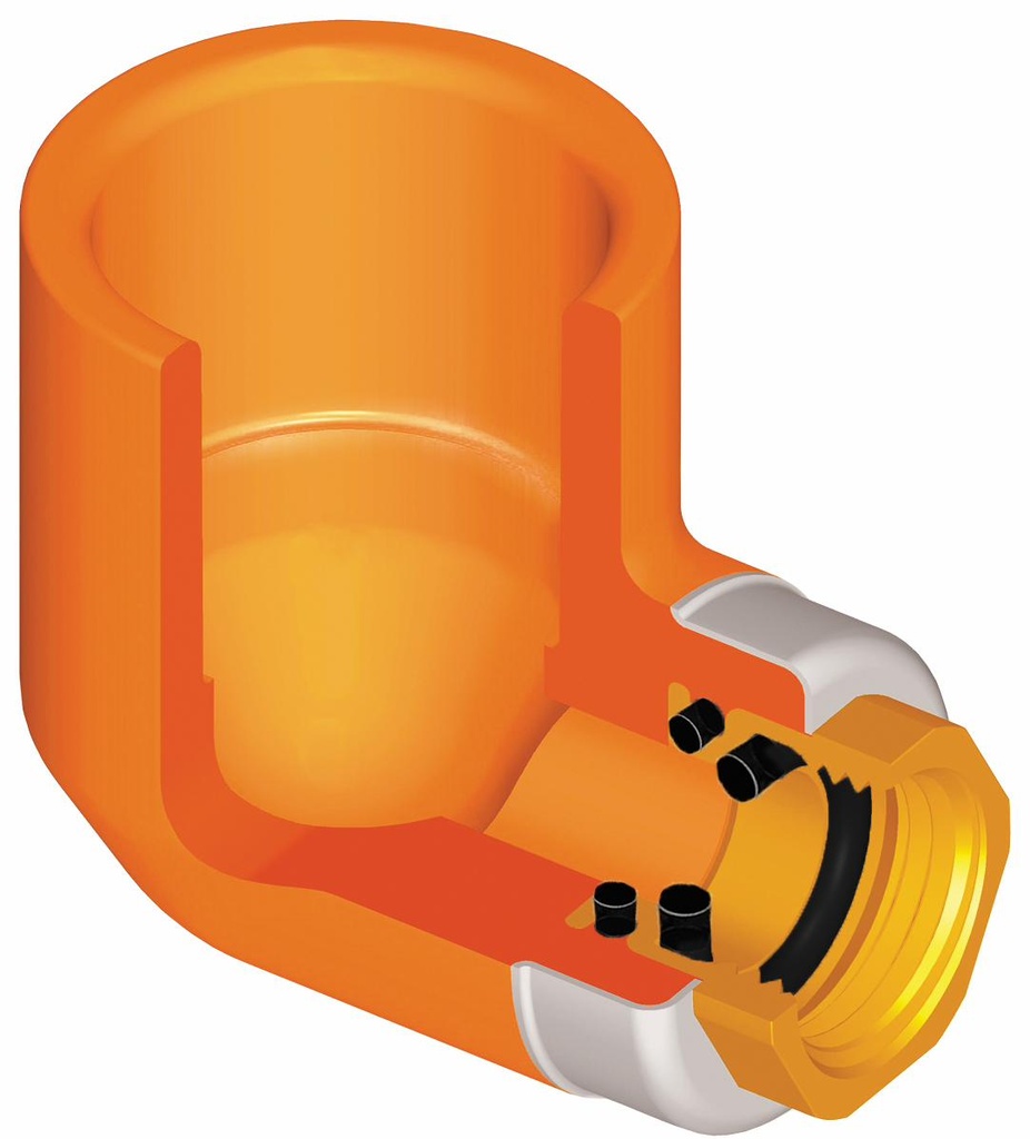 1-1/4X1/2 CPVC FlameGuard Sprinkler Head 90 Elbow SOCXGFPT