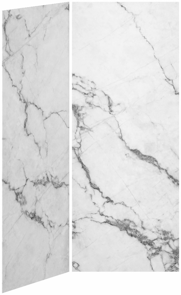 36 x 36 2-Panel Shower Wall Kit for Corner Installation