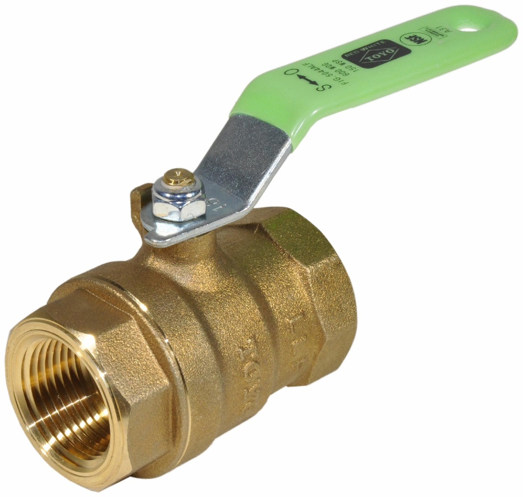 004-02826 RED-WHITE 5044A-LF 1 600WOG BRS-LF FIP FP BALL VLV W/LVR