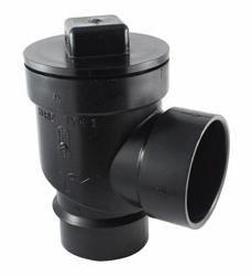 ABS DWV 3" 90D BWV W/ THRD PLUG HXH BLK