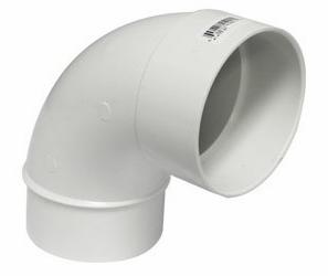 3 PVC SEWER STREET 90 ELBOW LONG TURN