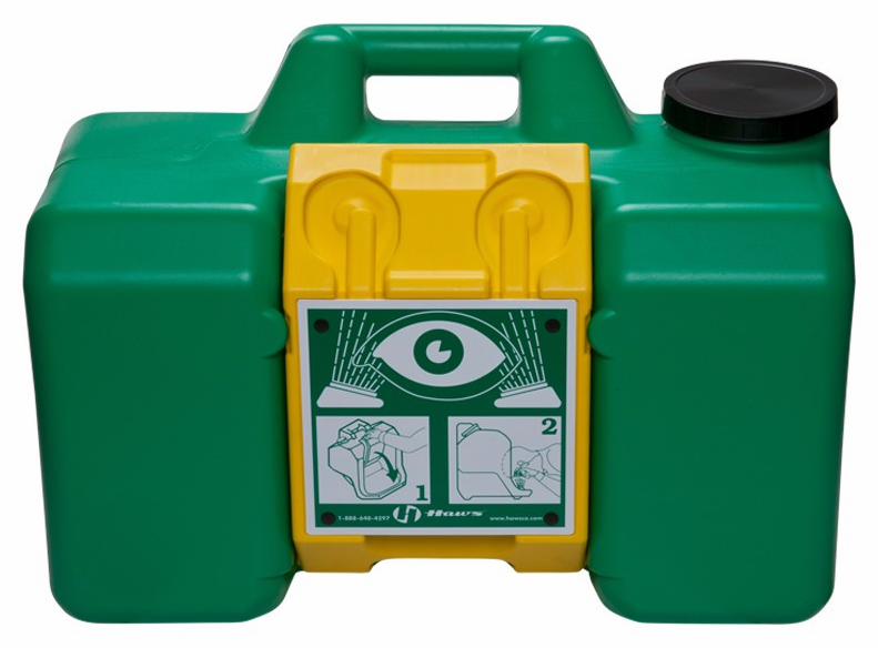 Gravity-operated, 9-gallon eyewash