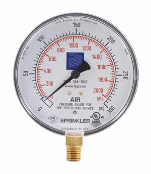 AIR GAUGE W/RETARD 250PSI 11-552-00