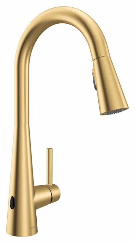 Sleek MotionSense Wave Kitchen Faucet with Pulldown Spray