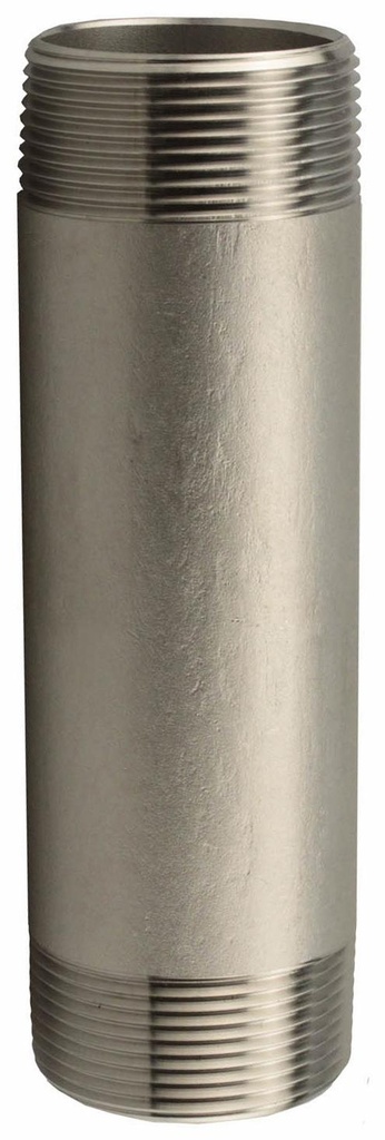 3/8 X6 STAINLESS THRD 150# NIP