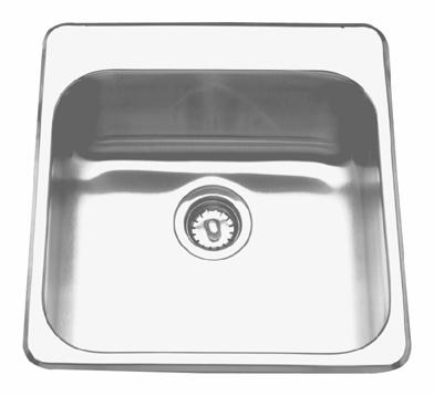 20" 3-Hole 1 Bowl Drop-In Kitchen Sink