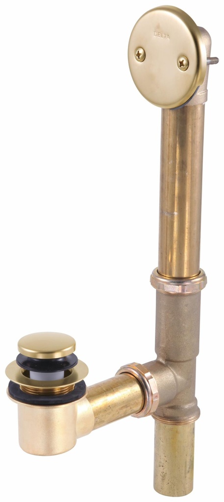 Toe Operated Bath Drain and Overflow