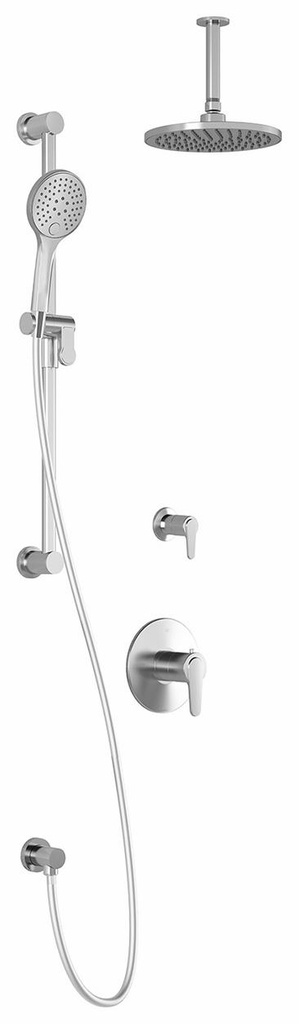 Kontour TD2 Thermostatic Shower System with Vertical Ceiling Arm