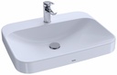 Arvina 24" x 18" Rectangular Bathroom Vessel Sink with Overflow (less Drain)