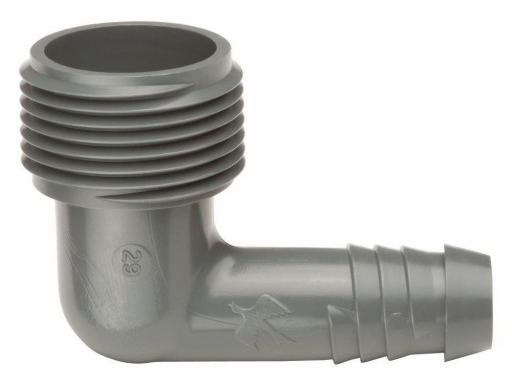 3/4" MPT x 1/2" Barb Elbow