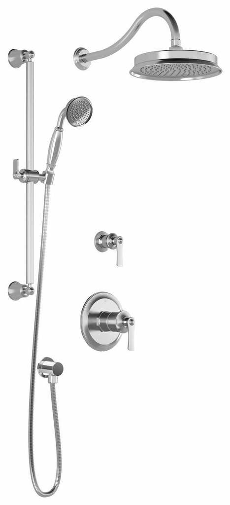 Rustik TD2  Thermostatic Shower System with Wall Arm