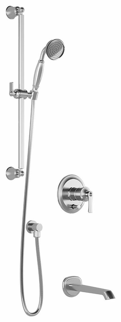 Rustik PB2 Pressure Balance Tub and Shower System