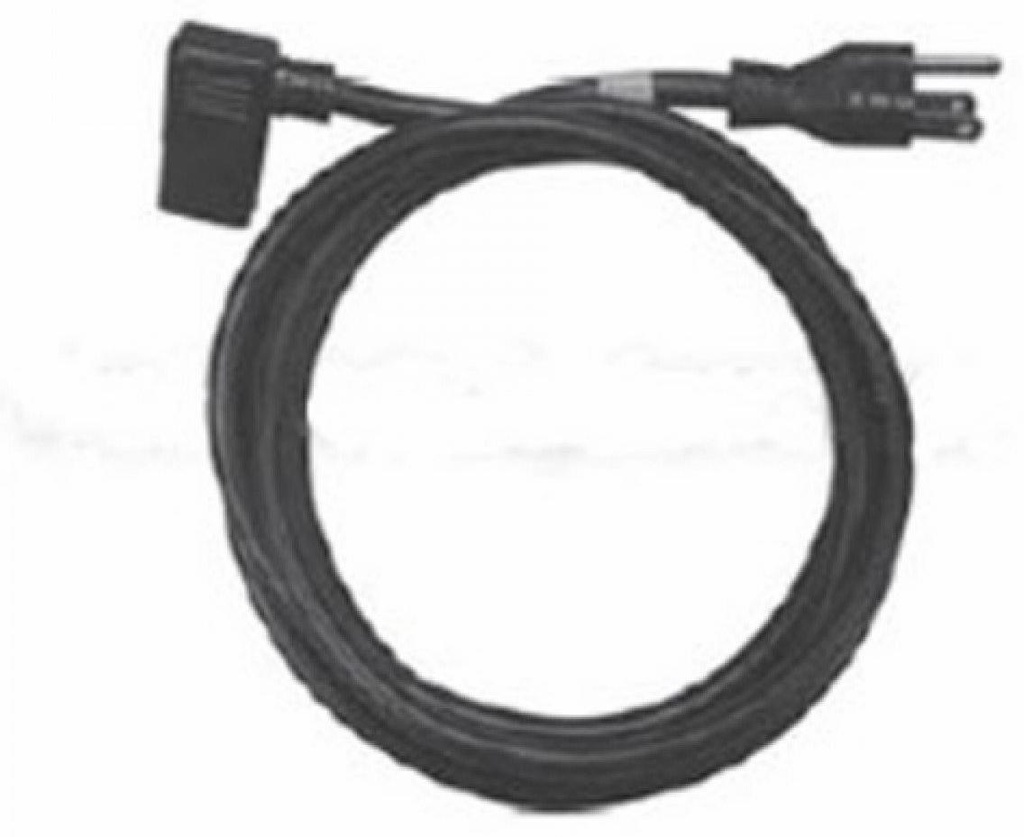 REPLACEMENT POWER CORD, RIGHT-ANGLED PLUG, 100-130V N. AMERICAN PLUG
