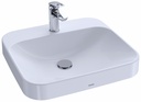 Arvina 20" x 18" Rectangular Bathroom Vessel Sink with Overflow (less Drain)