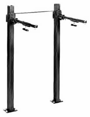 Z1231 Concealed Arm Floor Mounted Wall Lavatory with 36" Uprights & -80 Arms