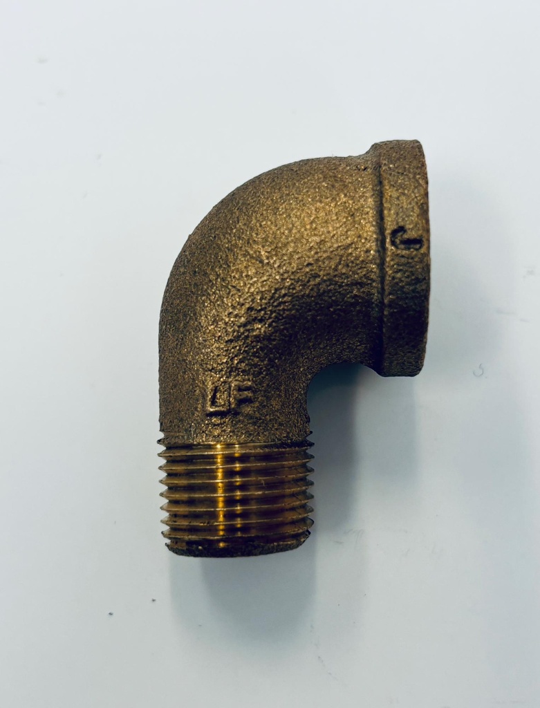 1 MXF 90 STREET ELBOW THREADED BRONZE - LEAD FREE